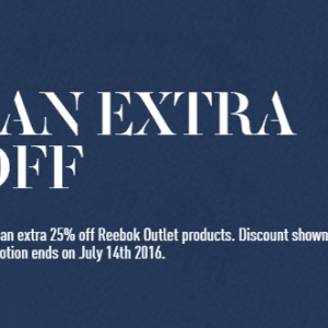 Reebok打折产品额外20%OFF