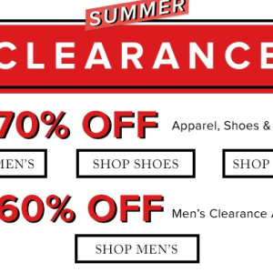 The Bay清仓服饰鞋包3折优惠