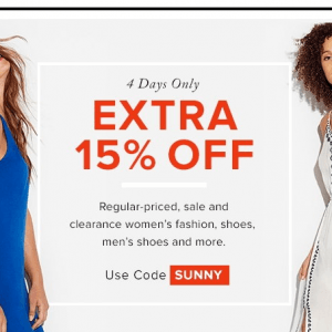 The Bay女装折扣高达70%OFF，另有额外15%OFF