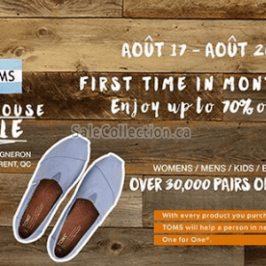 Toms仓库特卖 70%OFF