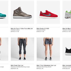 Nike上千鞋款、服饰等50%OFF