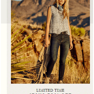 Abercrombie&Fitch全场牛仔裤5折