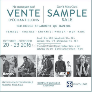 Bench Garcia样品特卖