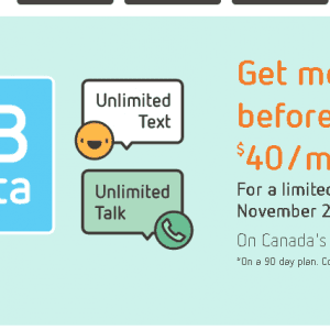 无限通话无限短信+4G流量 $40