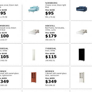 Ikea众多家具大减价