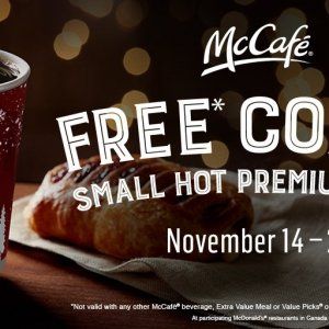 麦当劳免费咖啡又来了