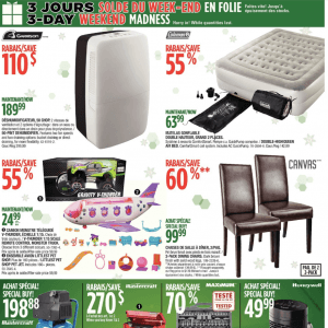 Canadian Tire周末三天疯狂大卖！