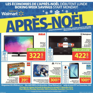 Walmart Boxing Week特价