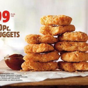 Burger King 10个Nuggets $1.99