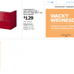 Ikea疯狂周三特价