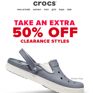 夏天不远啦！Crocs洞洞鞋五折起