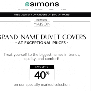 Simons各类床上用品六折起