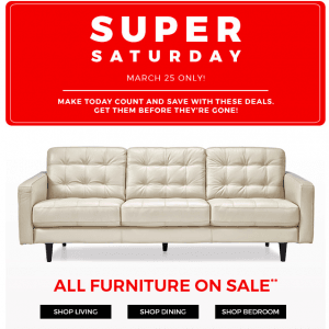 SEARS家具电器行李箱都在打折，仅周六！