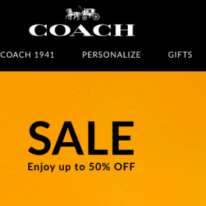 Coach衣鞋五折起