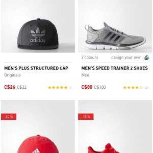 Adidas运动鞋6折起