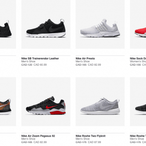 Nike运动鞋五折起