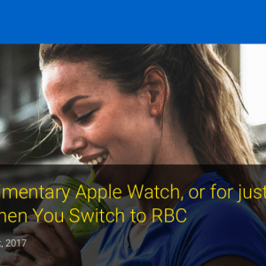 RBC开户就送Apple Watch