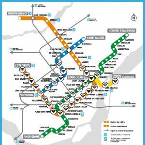 蒙特利尔地铁WIFI覆盖图