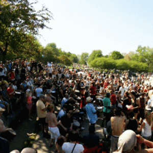 蒙特利尔皇家山脚下盛况空前的交响音乐会