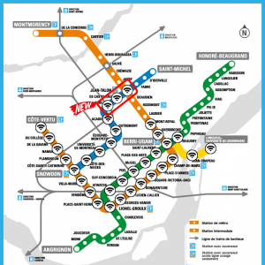 蒙特利尔最新地铁WIFI覆盖图
