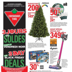 Canadian Tire黑五预售已开始