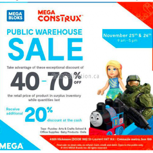 Mega Bloks玩具仓库特卖！