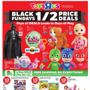 TOYS R US黑五特卖 低至5折