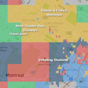 买房可参考 蒙特利尔最直白的街区评价图
