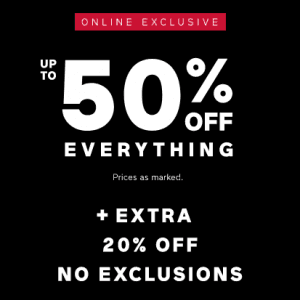 GAP 高达50% OFF + 额外 20% OFF + 8% 现金返还