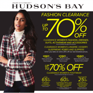 The Bay本周特价 冬装冬靴五折起