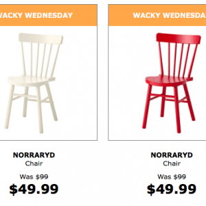 IKEA宜家周三特价 餐椅直降50元