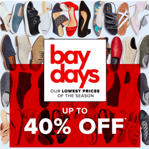 The Bay春夏美鞋低至六折