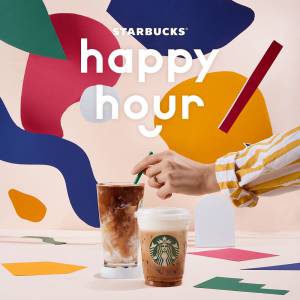 今天星巴克的Frappuccino五折！