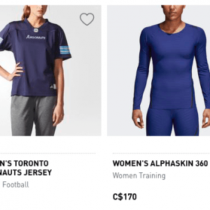 adidas女款运动衣鞋低至七折