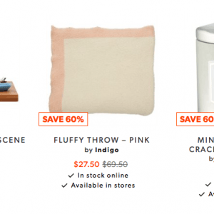 Indigo家居饰品低至三折