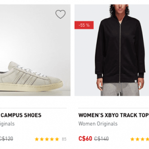 adidas运动衣鞋低至三折