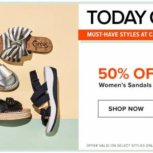 The Bay女士凉鞋半价 仅限今天