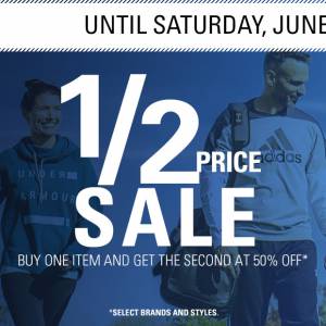 Sports Experts第二件半价