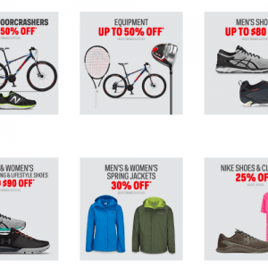 Sport Chek两日特惠 运动衣鞋低至五折