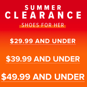 THE BAY夏季美鞋清仓特卖 低至三折