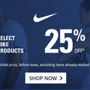 Sports Experts耐克运动衣鞋夏季特惠 低至7.5折