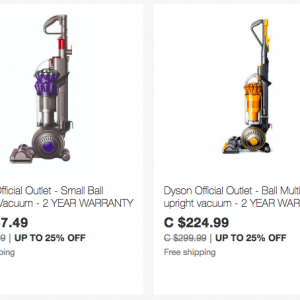 Dyson戴森吸尘器厂家翻新款全场7.5折 仅一天