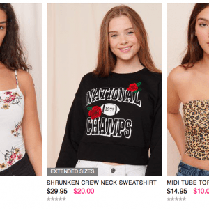 Garage季末清仓 春夏装低至3折