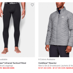 Under Armour运动衣鞋折上折 低至2折