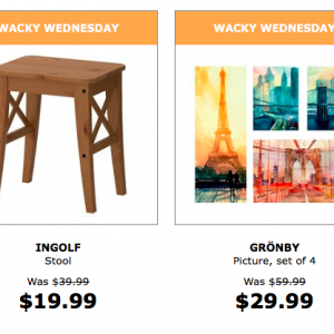 IKEA宜家每周三特价