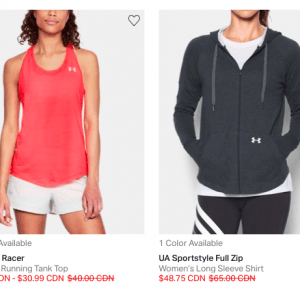 UNDER ARMOUR运动衣鞋特卖 买满100省40