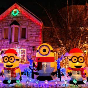 蒙特利尔私人豪宅圣诞灯展 迪斯尼世界