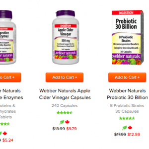 Webber Naturals保健品全场7折