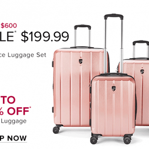The Bay行李箱低至三折 三件套只要199.99元 原价800