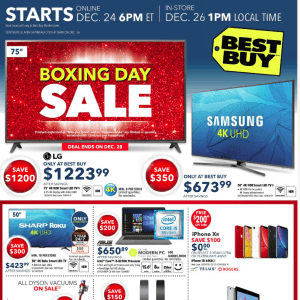 BEST BUY圣诞Boxing Day特价已开始